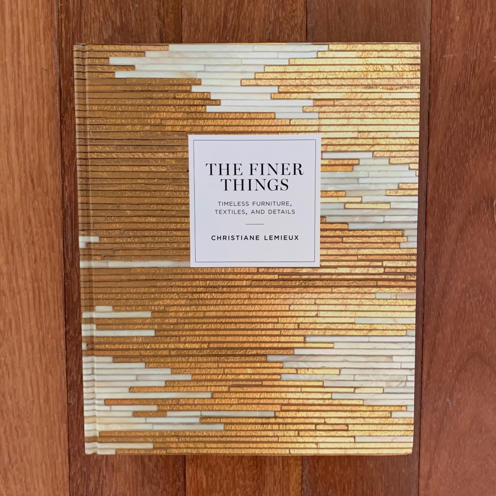 The Finer Things: Timeless Furniture, Textiles, and Details Book Coffee Table